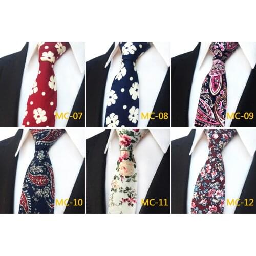 2020 Explosion Models Fashion Wild Cotton Flower Mens Tie Explosion Models Narrow Version 6cm Wedding Groom Decoration Tie