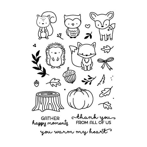 Hedgehog/animal/pumpkin/Transparent Clear Stamps for DIY Scrapbooking/Card Making/Kids Christmas Fun Decoration Supplies