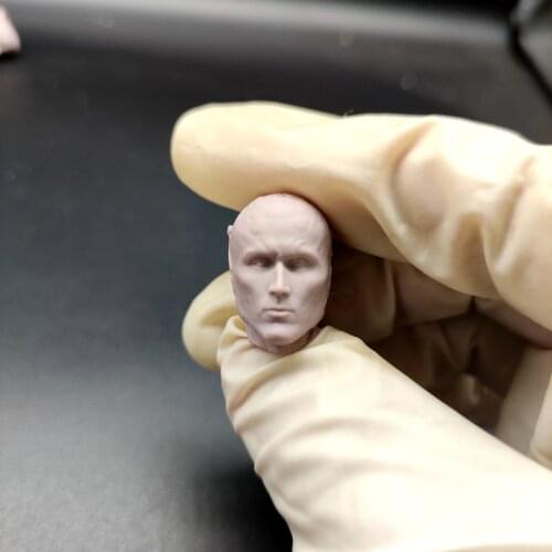 Blank 1/12 Scale RoboCop Alex Murphy Head Sculpt Unpainted Fit 6" Mafex Figure