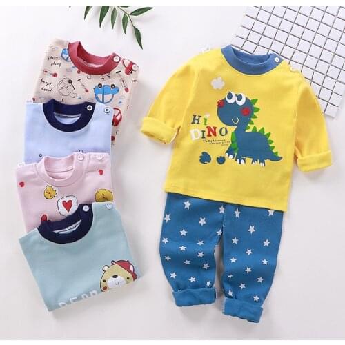 Newborn Baby Girl Clothes Autumn Clothing Animal T-shirts + Pants 2 Piece Suit Toddler Kids Cotton Clothes Sets Suits