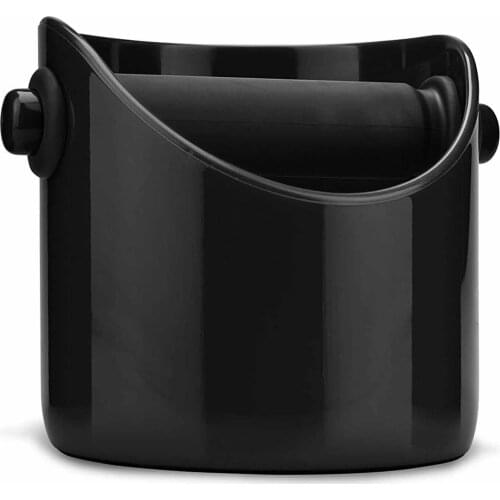 Coffee Grind Knock Box And Espresso Dump Bin (Black)