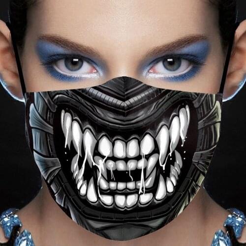 Adult Cosplay Halloween Masks Anime Clown Comic Super Hero Mouth Face Towel Decoration Dustproof Reusable Women Men Cotton Mask