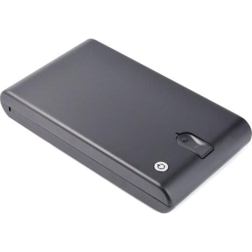 OS120B Portable Biometric Fingerprint Gun Pistol Safe Jewelry Handgun Safe Box Security Box Hidden in Bedroom