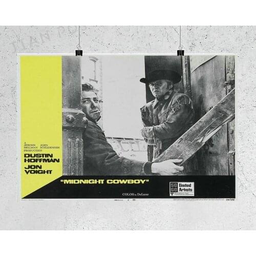 NJ806 MIDNIGHT COWBOY Movie Wall Sticker Silk Poster Art Home Decoration