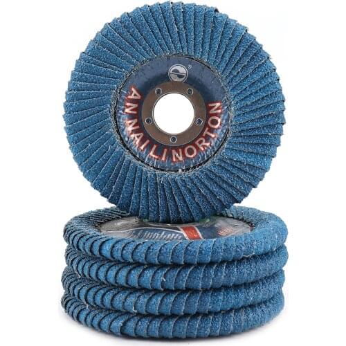 2-10pc Professional Flap Discs Corundum Abrasive 4'' 4.5'' 5'' Sanding Wheels for Metal Stainless Steel Polishing 60Grit