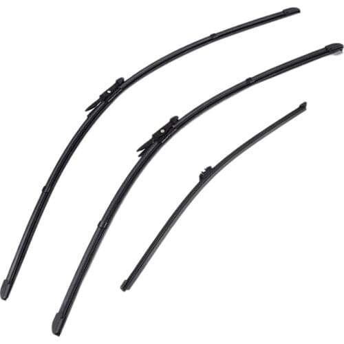 Car Front and Rear Wiper Blade Kit Windshield Wiper Strip for Volvo XC90 R-Design 2007 2008 2009 2010 2011