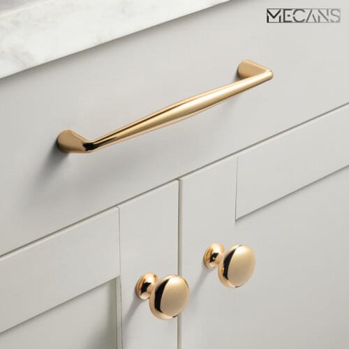 Nordic Golden handle door wardrobe handle modern minimalist Metal knob hardware Cabinet Pull European style