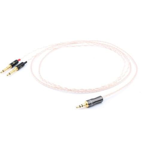 8cores Replacement Headphones Cable Audio Upgrade Cable For Meze 99 Classics/Focal Elear Headphones Pure Copper Cable