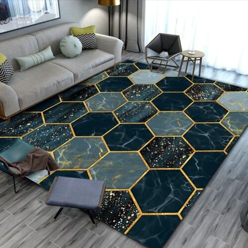 Modern Nordic Style Simple Geometric Art Floor Mat Door Mat Anti-slip Mat Carpet Bedroom Living Room Home Decoration