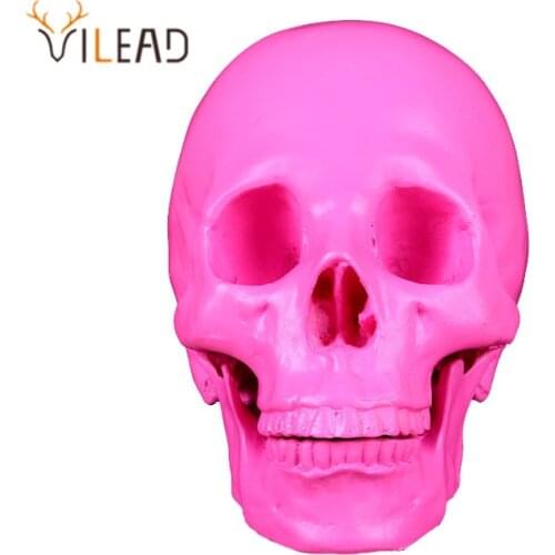 VILEAD 19cm Animal Skull Resin Crafts Horror party Decoration Halloween Decor Fish Tank Waterscape Cave Personalized Decoration
