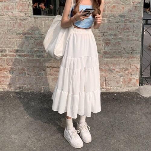 Cheap wholesale 2021 spring summer autumn new fashion casual sexy women Skirt woman female OL long skirt mid length skirt Vy841