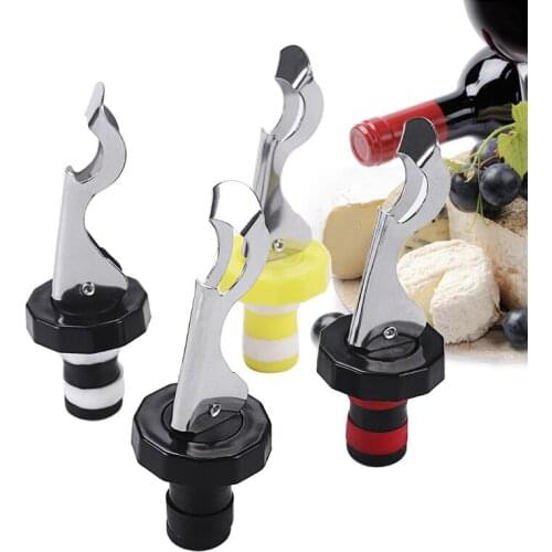 1 Pcs Press Wine Stopper Vacuum Sealed Plug Wine Bottle Stopper Wine Saver Caps Barware Wine Bottle Stopper Kitchen Tools