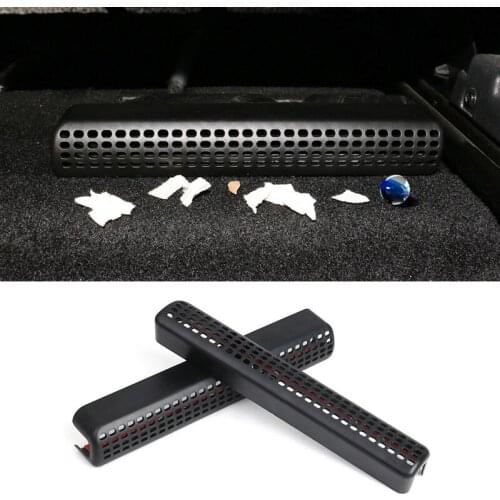 2PCS Car Rear Air Condition AC Vent Outlet Dust Protective Cover Trim Under The Seat for Peugeot 4008 Car Styling Accessories