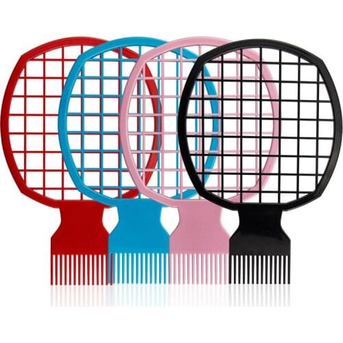 African Hairdressing Twist Wave Curly Hair Comb Professional Salon Barber Mesh Sponge Tin Foil Hot Brush Hairdressing Tool