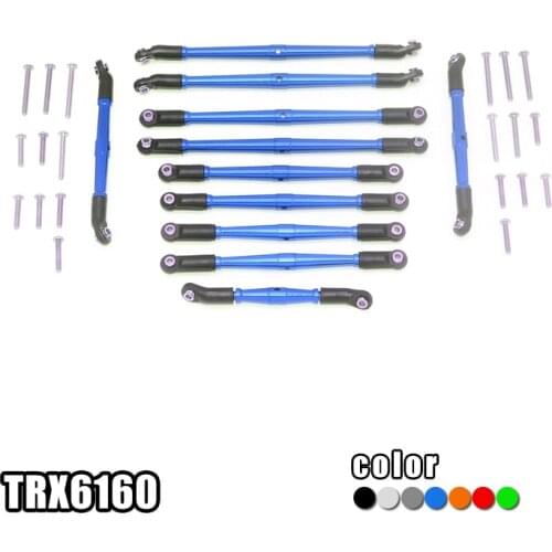 Aluminum Adjustable Steering Tie Rod for TRAXXA Parts 1/10 TRX6 G63 6X6