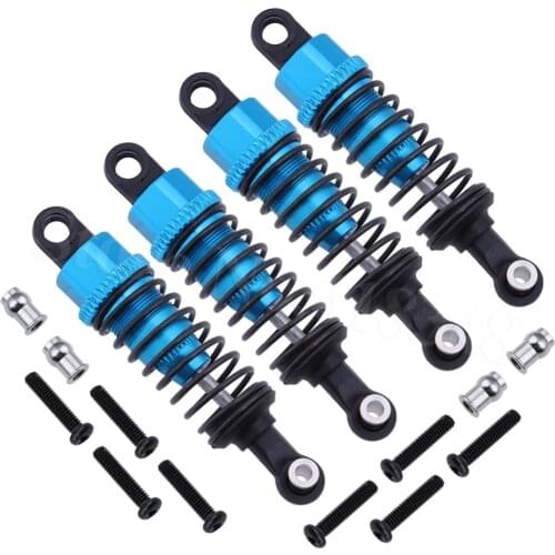 4pcs For 1/18 WLtoys A959 Upgrade Parts Aluminum Shock Absorber Front & Rear A949-55 Fit A949 A969 A979 K929