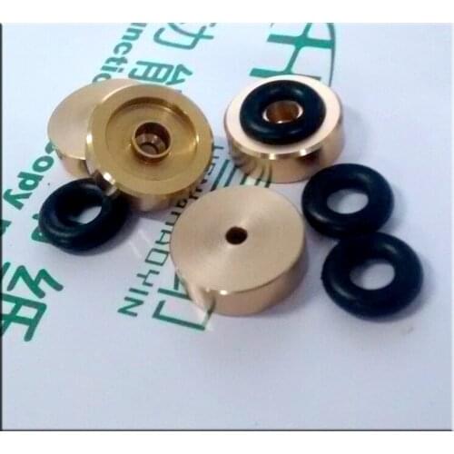 Gold Diameter 25mm rubber band damping Aluminum amplifier audio machine feet Speaker shock spikes