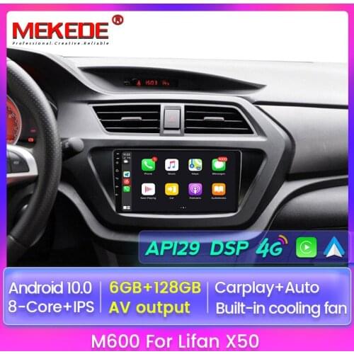 MEKEDE 4G Wifi Car GPS Navigation Media Radio Player For Lifan X50 2015-2019 Car Video Octa Core DVR Carplay DSP RDS DVD Stereo