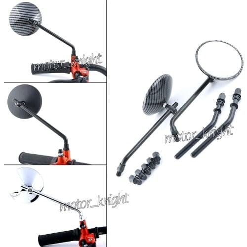 1Pair 8mm 10mm Rearview Mirror Rear View Side Mirrors Cafe Racer Scooter For BMW DUCATI APRILIA HUSQVARNA KTM MV AGUSTA