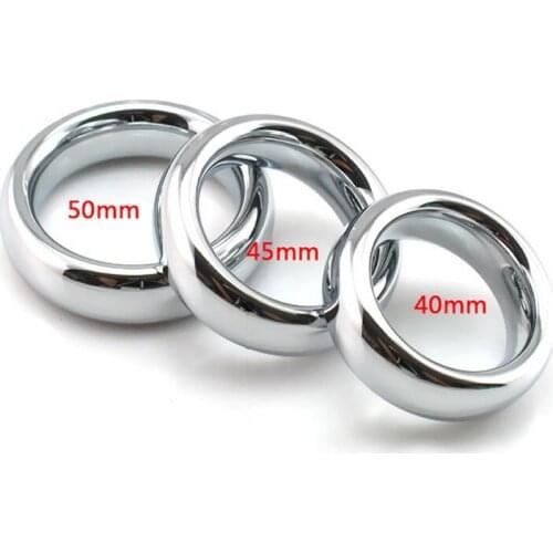 Metal large Heavy Duty male Ball Scrotum Stretcher penis lock bondage cock Ring Delay ejaculation BDSM Sex Toy men