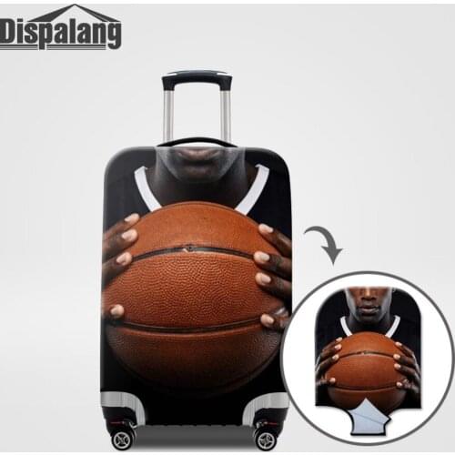 Dispalang Basketball Pattern Thick Elastic Luggage Protective Cover Zipper Suit For 18-30 inch Trunk Case Travel Suitcase Covers