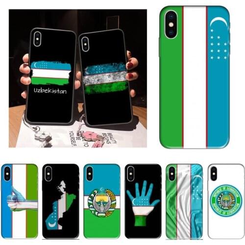 Zororong Uzbekistan national emblem flag Phone Case For iPhone 12 Mini 11 Pro XS Max X XR 7 8 Plus