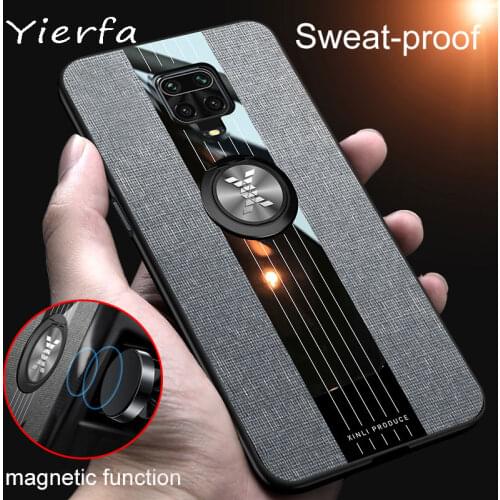 For Xiaomi Redmi Note 9S Case Cover Soft Silicone Frame Magnetic Ring Holder Back Cover For Xiomi Redmi Note 9 s Pro Phone Cases