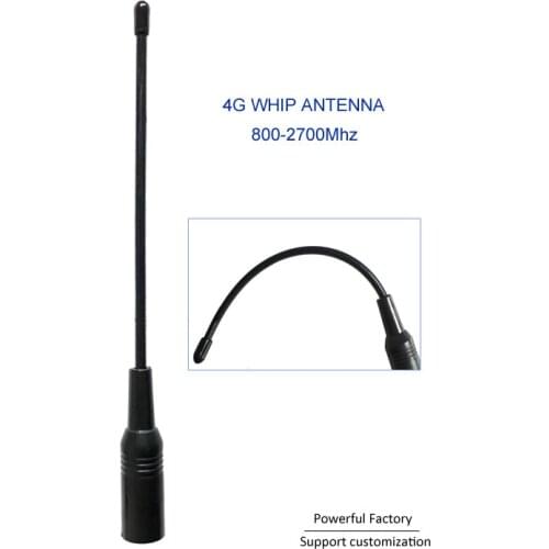 SMA male flexible Walkie Talkie 8dbi 800-2700Mhz GSM LTE 3G 4G Whip Antenna 1PCS
