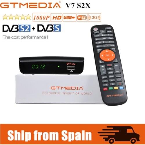 GTMEDIA V7 S2X Satellite tv receiver DVB-S2X/S2 Digital Receptor 1080P Full HD H.264 Support USB WiFi Satellite Decoder