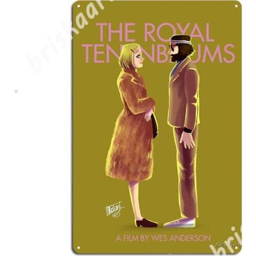 The Royal Tenenbaums By Wes Anderson Metal Signs Party Wall Mural Custom Wall Decor Tin sign Posters