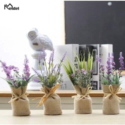 Meldel Fridge Magnet Artificial Flower Grass Plant Bonsai Sticker Magnet Green Plants Creative Fake Potted Plant Home Wall Decor