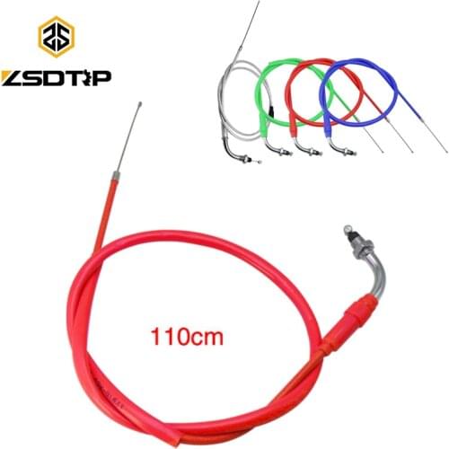 ZSDTRP 110cm Motorcycle Carburetor Elbow Throttle Grip Cable Line Fit 125 250cc Dirt Bike for Mikuni Keihi Carburetor