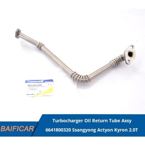 Baificar Brand New Genuine Turbocharger Oil Return Tube Assy 6641800320 For Ssangyong Actyon Kyron 2.0T