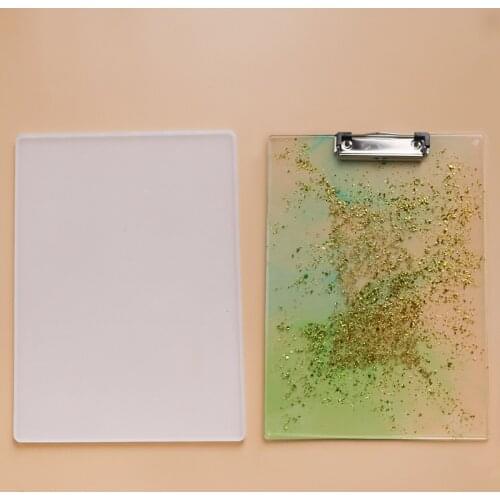 2021 New DIY Folder Resin Mold Crystal Epoxy Resin Drawing Board Mirror Silicone Mold for Resin