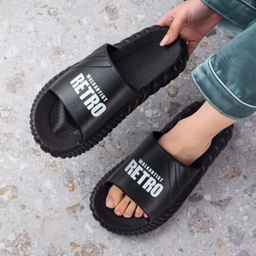 New Style Sandals Women Summer Flip Flops Outdoor Fashion Thick-Soled Slippers Home Couple Slides Soft-Soled Wholesale Shoes
