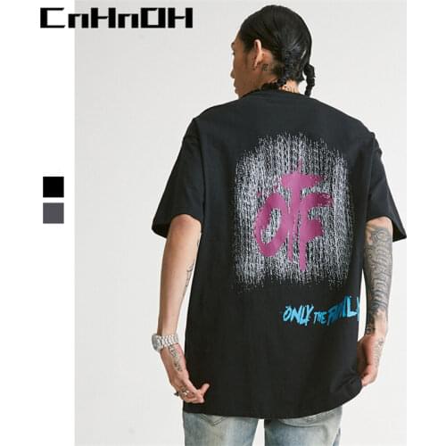 CnHnOH New Arrival Teeshirt Homme Mens Oversized Hip Hop Clothing Tee Shirt Only The Family T-shirts For Couple 10009