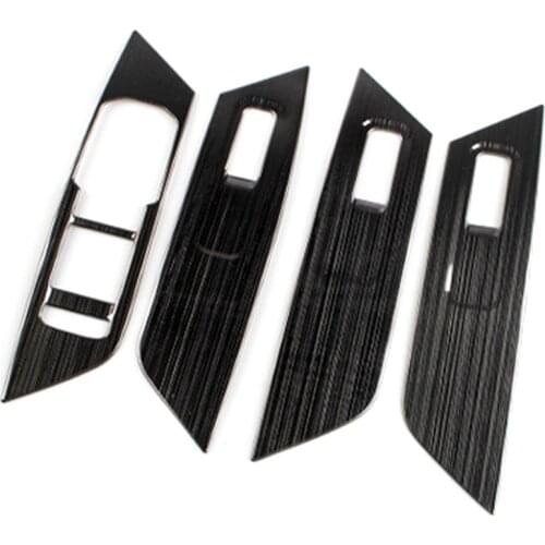 Car Glass Lift Switch Panel Sequins Inner Armrest Decorative Frame for Skoda Kodiaq 2016 2017 2018 Car Accessories