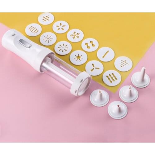 Cookie Press Gun Safe And Non-Toxic Cookie Maker Kit Cookie Decoration Maker Electric Cookie Decorating Tool Baking Food-Grade