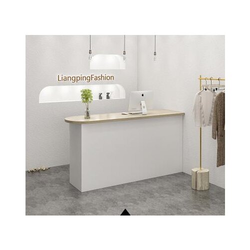 Simple and modern cashier, clothing store, bar table, circular counter, womens clothing store, small beauty salon, reception de
