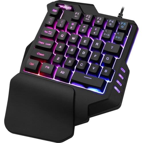 G30/G40 35 Keys One-handed Membrane Keyboard Gaming Keyboards Wired Gaming Keyboard with RGB Backlight Mini Keypad