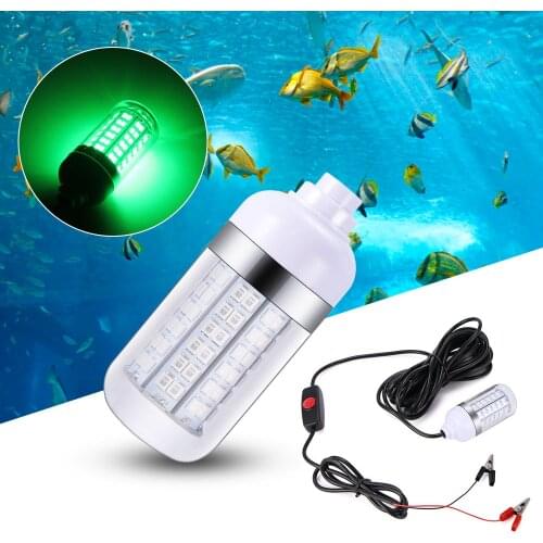12V LED Fishing Light 108pcs 2835 Waterproof Ip68 Lures Fish Finder Lamp Attracts Prawns Squid Krill 4 Colors Underwater light