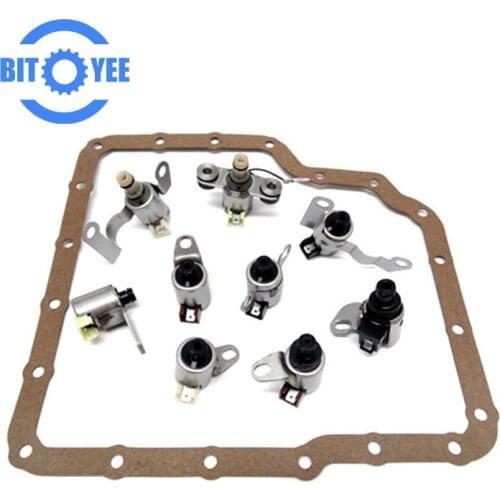 JF506E 09A RE5F01A Transmission Shift Solenoids & Gasket For VW Jaguar Land Rover Freelander Tiptronic