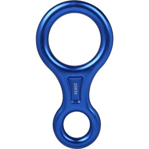 35KN Rescue Figure 8 Descenders Rappelling Gear Belay Device Aviation Aluminum Rigging Plate for Climbing Belaying and Rappeling