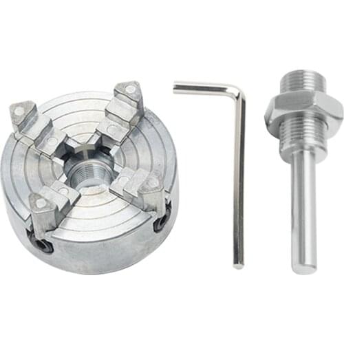 B2RA Zinc Alloy Lathe Chuck for Electric Hammer Drill Connecting Rod Self Centering Clamp Accessory for Eelctric Hammer Drill