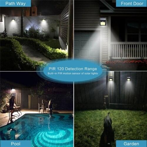 Waterproof 100/114 LED Solar Light PIR Motion Sensor Street Light Outdoor Solar Powered Lamp For Garden Decoration 3 Modes 5Z