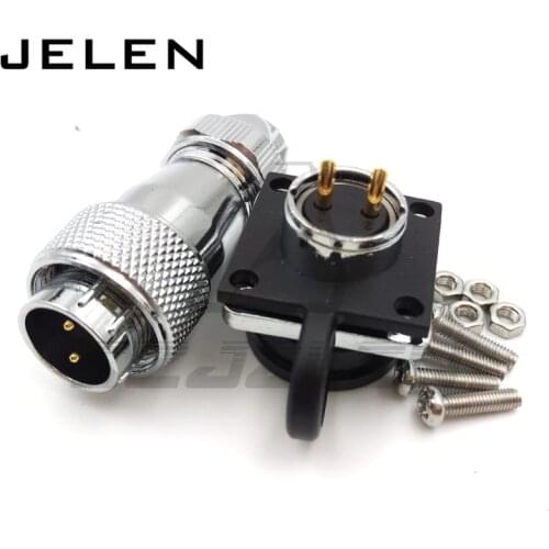 WS16 Connectors 2 pin,High voltage connector plug socket, industrial power connector 2 pin, waterproof, shockproof, IP68
