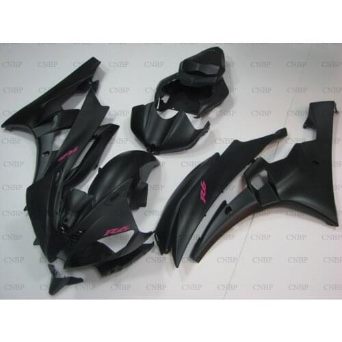 YZFR6 2008 - 2015 Motorcycle Fairing YZFR6 2009 Abs Fairing for YAMAHA YZFR6 08 09 Black Plastic Fairings