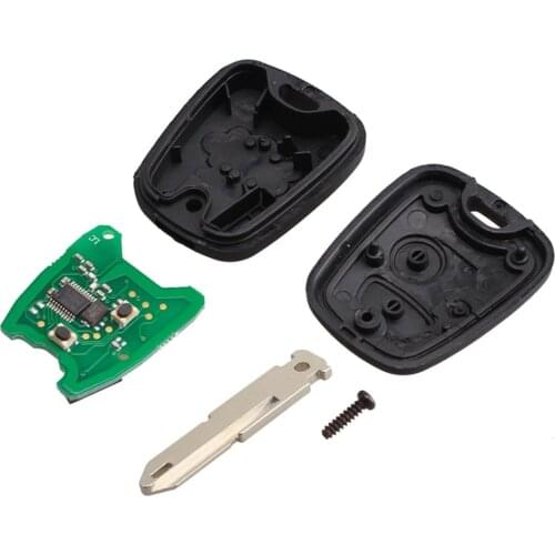 2 Buttons Remote Control Car Key Blade Remote Key Fob Controller For PEUGEOT 206 433MHZ With PCF7961 Transponder Chip