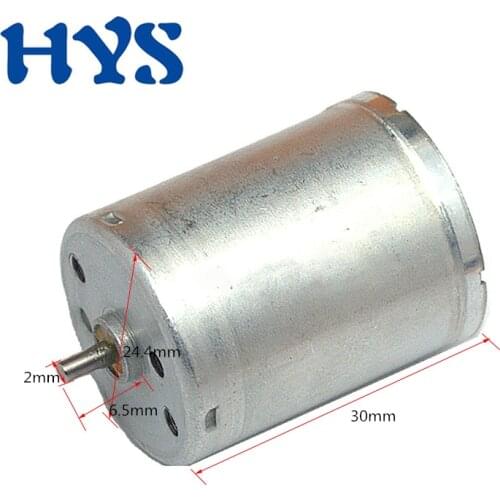 RF-370 Electric Motor DC 6V 12V 24V High Speed 3000/4000/6000rpm Mini Motors 12 Volt V Metal Moter DCMotor DIY Toys Models Fan