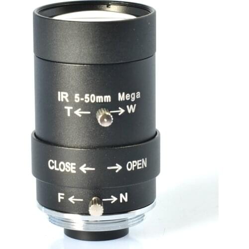 5-50mm CS Mount HD Manual Focus Vari-Focal CCTV Lens F1.6 Aperture for CCTV Camera